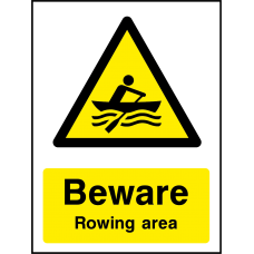 Beware Rowing Area